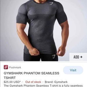Gymshark phantom seamless - black Marl